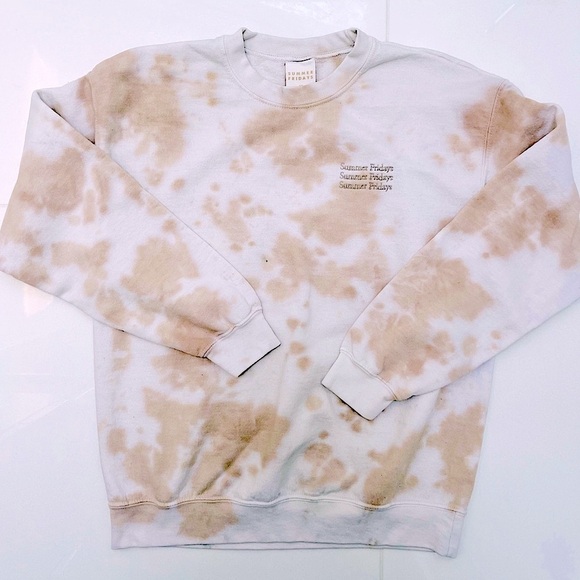SUMMER Fridays tie dye pullover sweatshirt - M - Picture 1 of 5